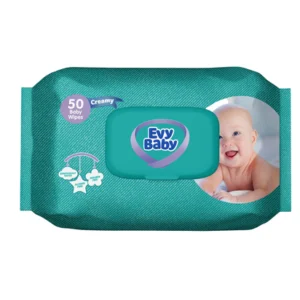 evy baby 50 baby wipes creamy