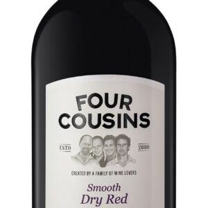 product details cultivar: dry red brand: four cousins style: smooth volume (in ml): 1500 tasting note a pleasant, fruit filled unwooded red wine with ripe summer berries on the nose, followed by soft spices on the gently lingering palate. wine style a lightly styled, unwooded dry red blend. food pairing suggestion a wine for everyday enjoyment. enjoy with red meat dishes, flavourful stews, barbecue, roast chicken and cheese platters. accolades 2018 ultra value wine challenge, silver