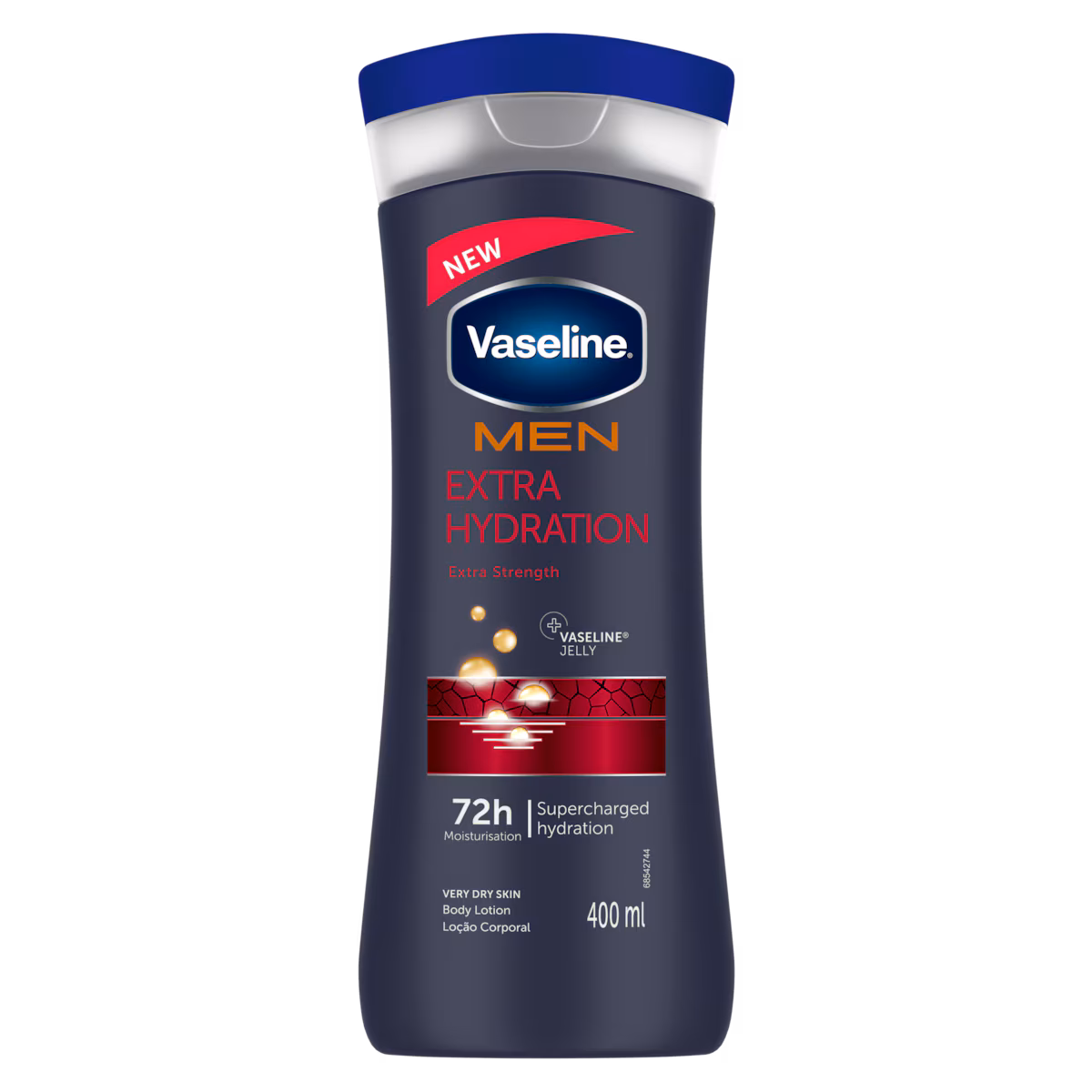 vaseline men extra hydration body lotion 400ml